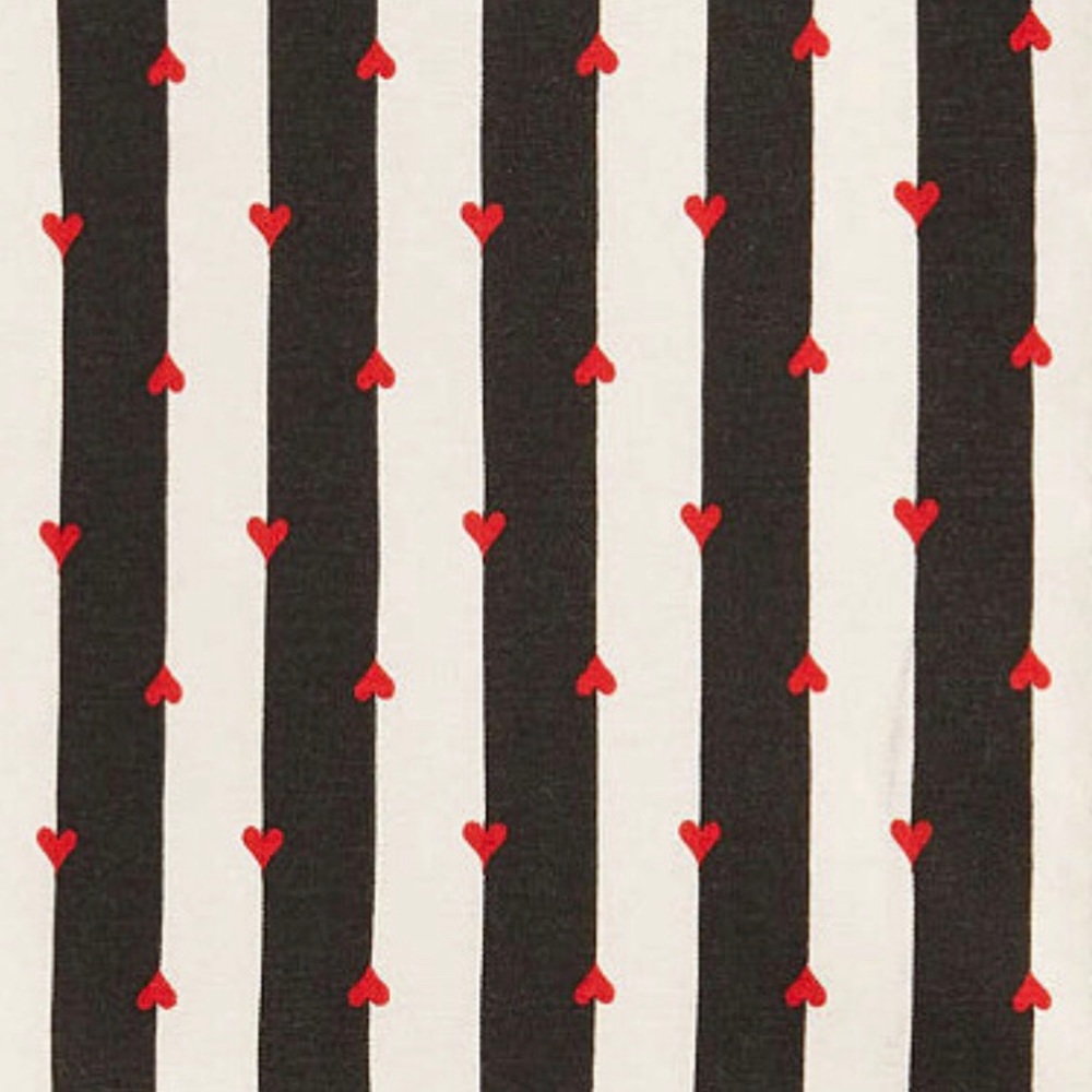 Betsey Johnson Wonderland Stripe Heart KING Sheets - Picture 8 of 8